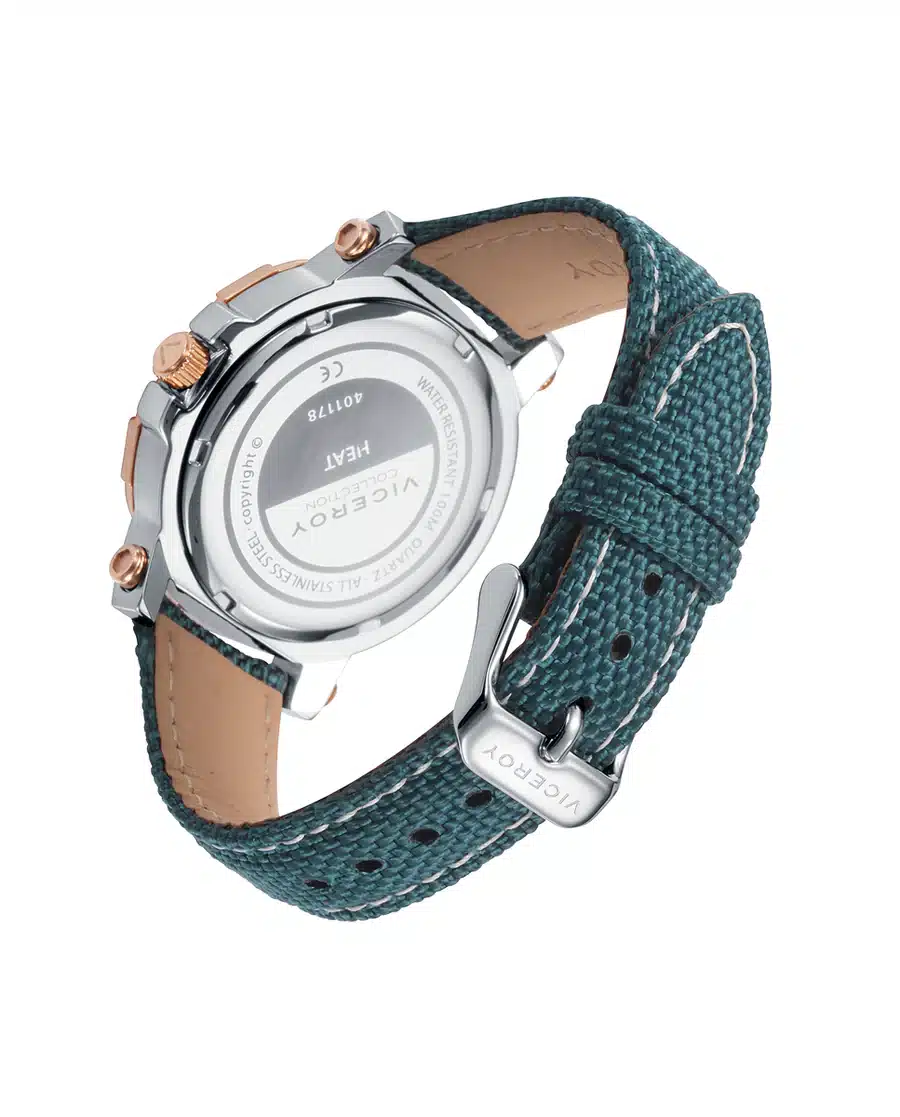 Reloj de hombre Chic con caja y brazalete de acero bicolor