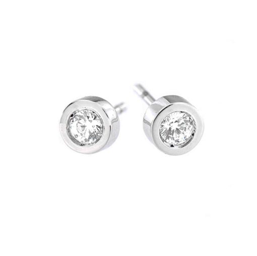 Pendientes dormilonas de diamantes 1472024PB 0.24 quilates