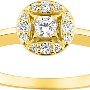 ANILLO DE ORO DIAMANTE 0.14CT GH-SI ORO 750