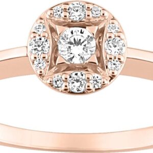ANILLO DE DIAMANTES 0.38CT GH-SI ORO 750