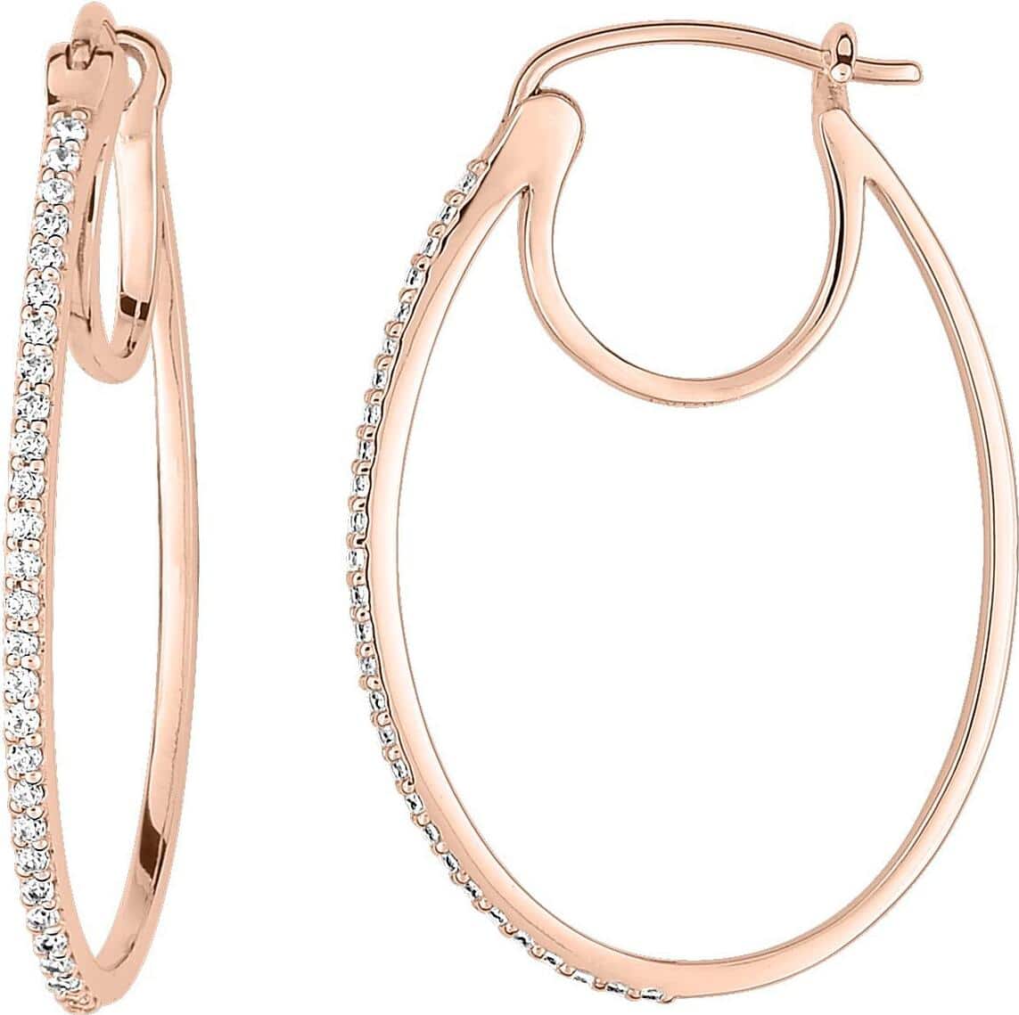 PENDIENTES DE DIAMANTES 0.30CT GH-SI ORO 750