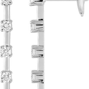 PENDIENTES DE DIAMANTES 0.30CT GH-SI ORO 750