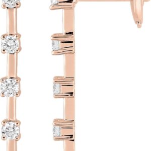 PENDIENTES DE DIAMANTES 0.30CT GH-SI ORO 750