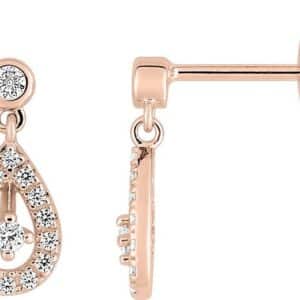PENDIENTES DE DIAMANTES 0.19CT GH-SI ORO 750