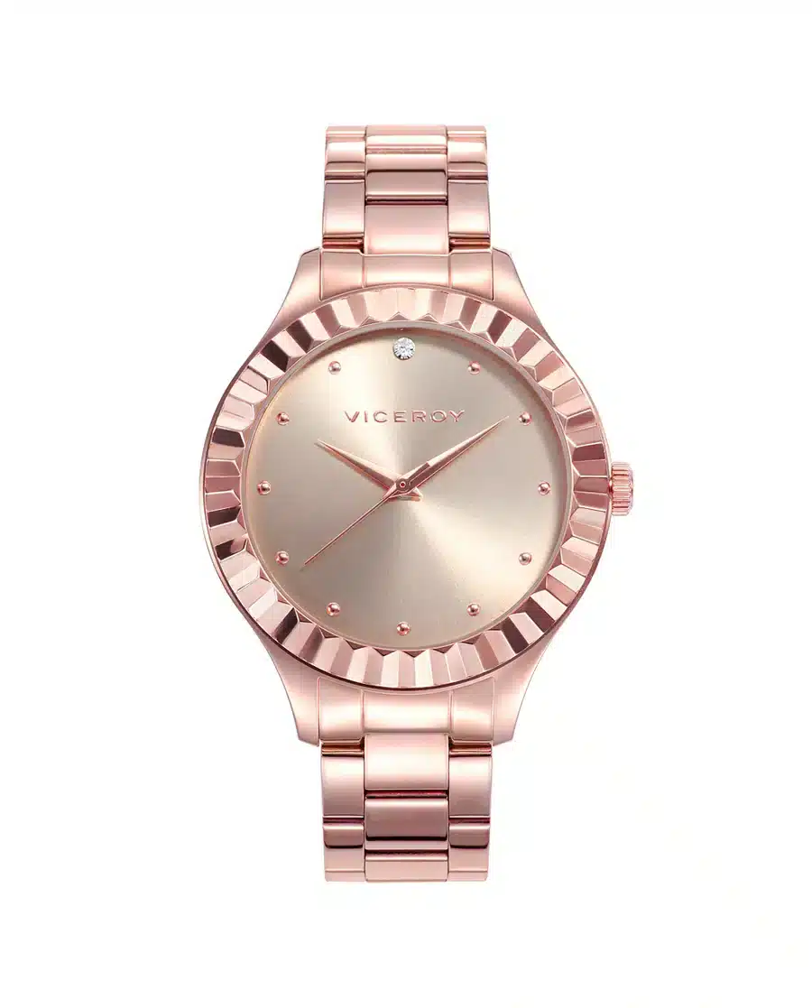 Reloj de mujer Chic 3 agujas de acero con IP rosa 42376-97