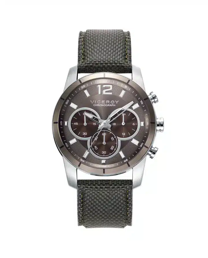 Reloj Hombre Magnum, caja de acero y correa de nylon verde 42433-15