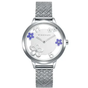 Reloj de Mujer Viceroy Kiss, dos agujas, acero con malla milanesa dorado 471296-85