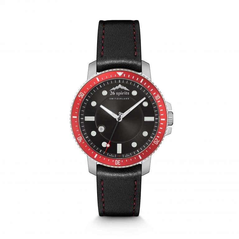 RELOJ 26 SPIRIT El cisne buceador rojo y negro 97WA214212