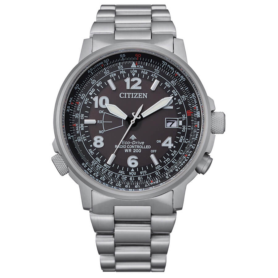 RELOJ CITIZEN RADIOCONTROL PILOT ACERO 42