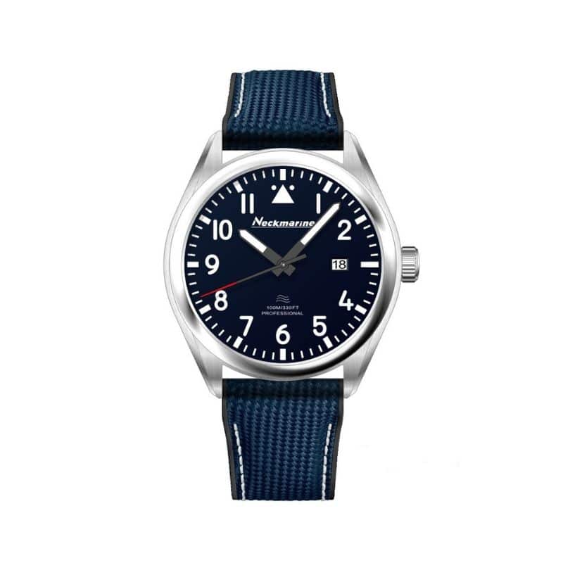 Reloj Neckmarine de acero para hombre de color azul marino