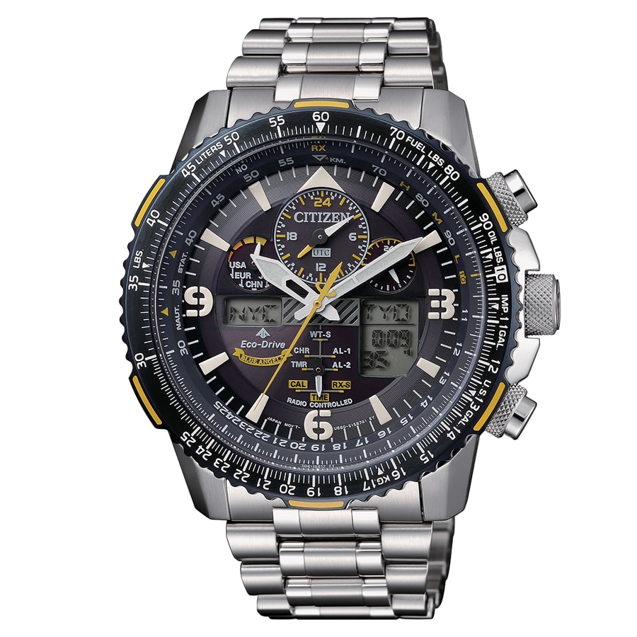 RELOJ CITIZEN RADIOCONTROLADO ECO-DRIVE BLUE ANGELS 45MM JY8078-52L