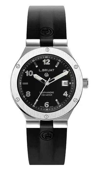 Reloj de cuarzo con caja de acero de 40 mm de diámetro LB40-8308