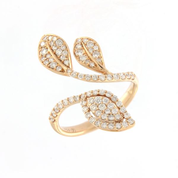 SORTIJA ORO ROSA Y DIAMANTES NEW TWO J109