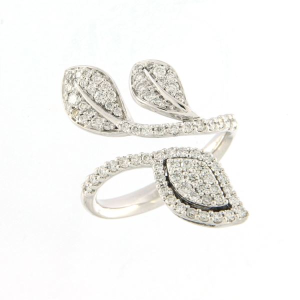 SORTIJA ORO BLANCO Y DIAMANTES NEW TWO J111