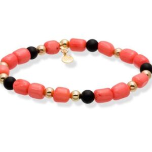PULSERA MARINA GARCIA MARE CORAL EN PLATA DORADA 90287UC