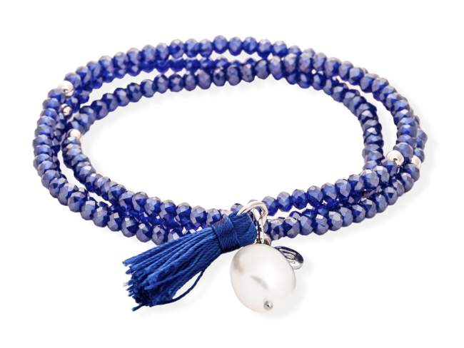 PULSERA MARINA GARCIA ZEN AZUL EN PLATA 90049UP