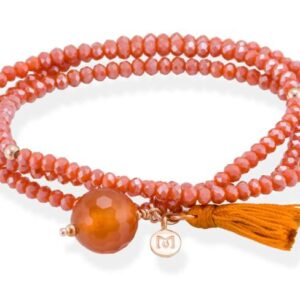 PULSERA MARINA GARCIA ZEN CORAL EN PLATA ROSA 90103UC