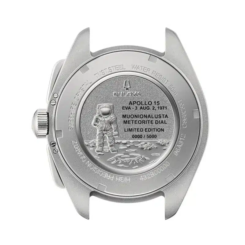 RELOJ BULOVA LUNAR PILOT METEORITE EDICION LIMITADA 43,5MM 96A312 - Imagen 4