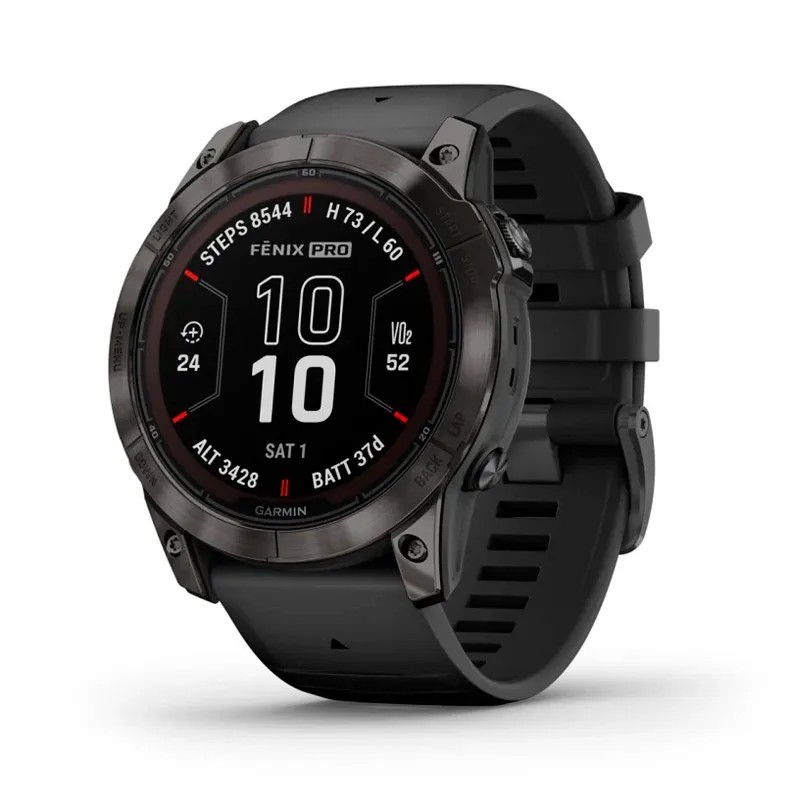 RELOJ GARMIN FÉNIX 7X PRO ZAFIRO SOLAR CARBON NEGRO 51MM