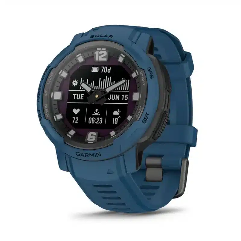 RELOJ GARMIN INSTINCT CROSSOVER SOLAR AZUL 45MM