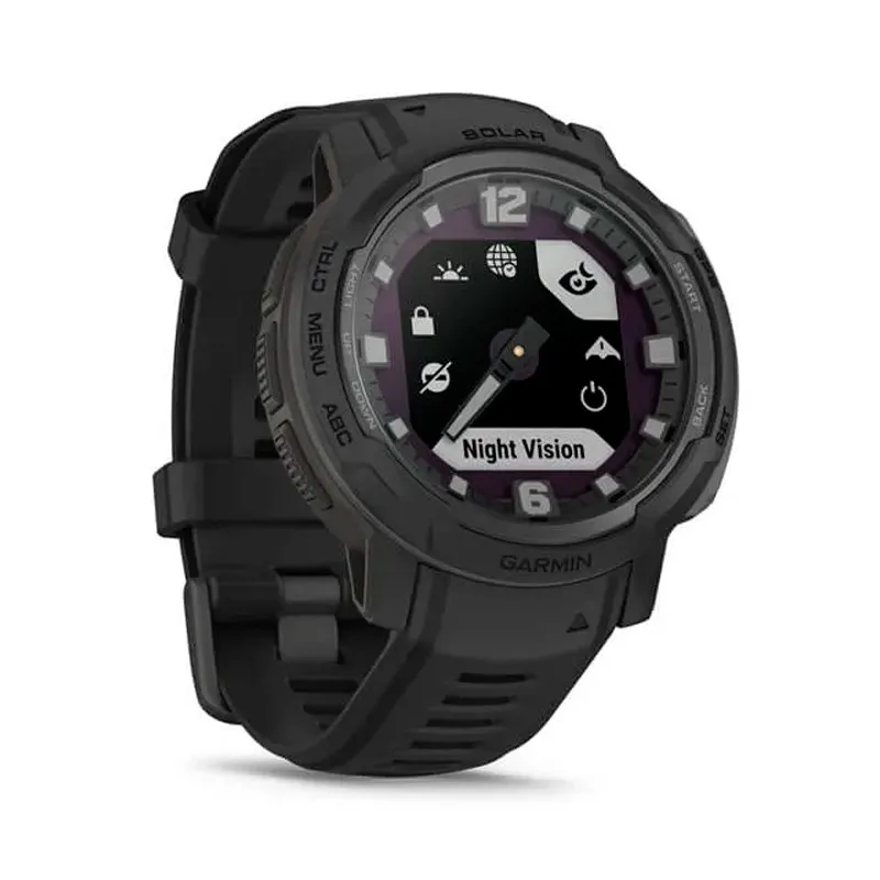 RELOJ GARMIN INSTINCT CROSSOVER SOLAR TACTICAL NEGRO 45MM - Imagen 3