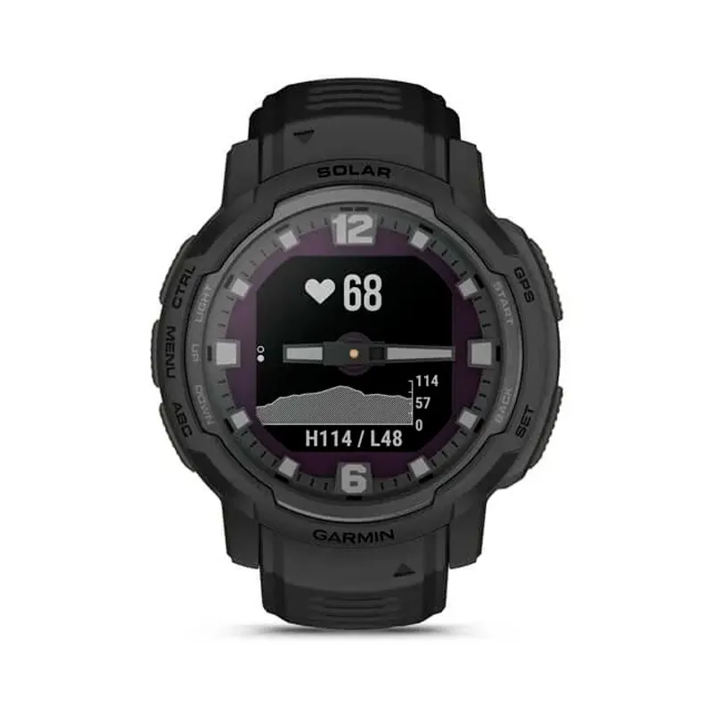 RELOJ GARMIN INSTINCT CROSSOVER SOLAR TACTICAL NEGRO 45MM - Imagen 4