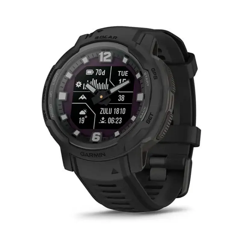 RELOJ GARMIN INSTINCT CROSSOVER SOLAR TACTICAL NEGRO 45MM