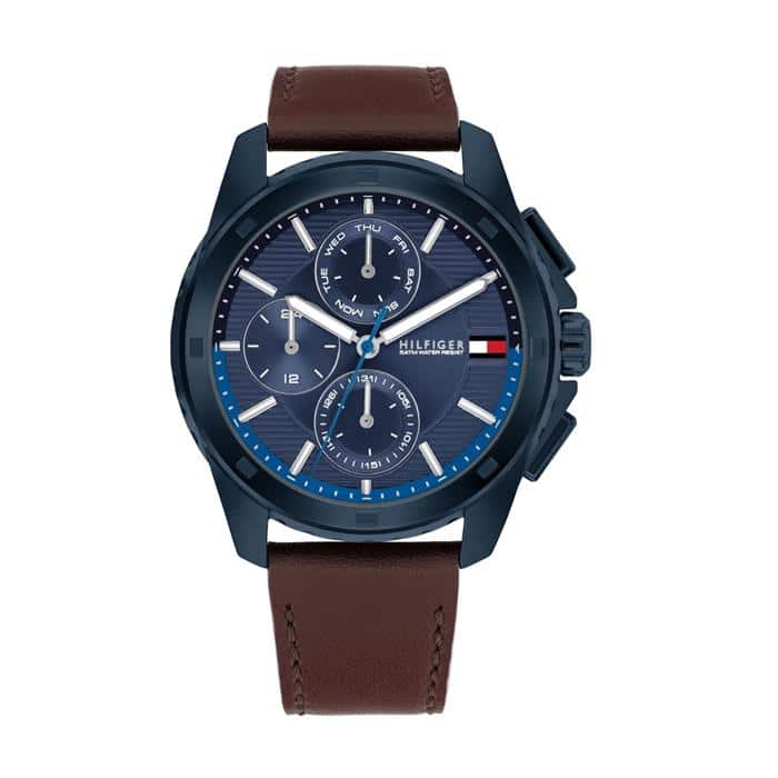 Reloj Tommy Hilfiger Walker Azul y Marrón Multifunción