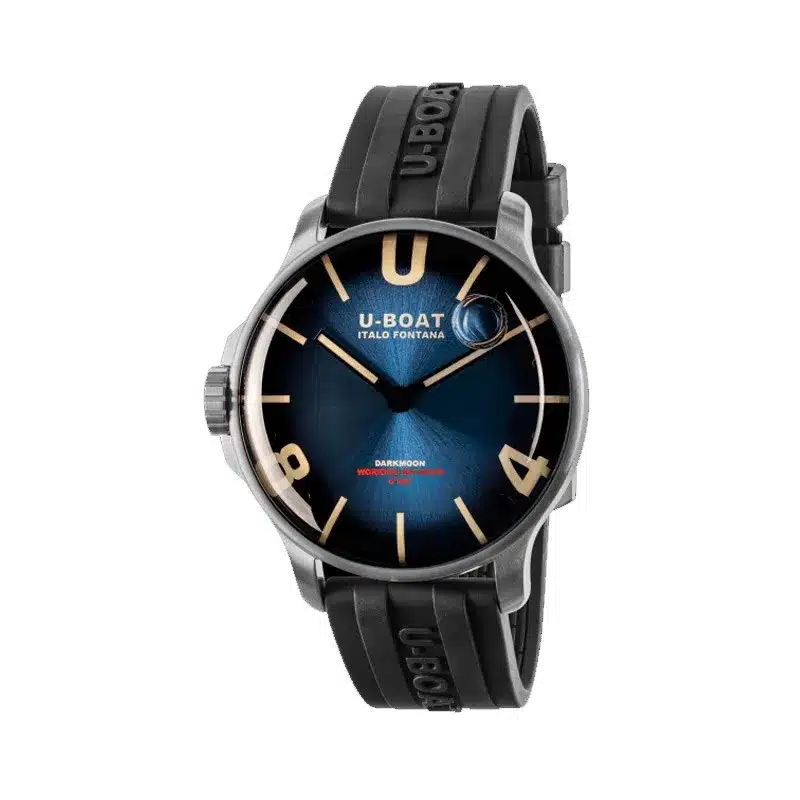 RELOJ U-BOAT DARKMOON AZUL SS SOLEIL 44MM 8704/C