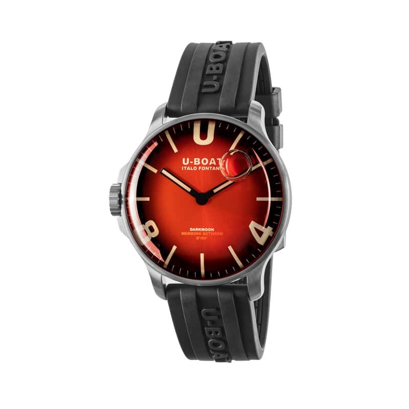 RELOJ U-BOAT DARKMOON ROJO SS SOLEIL 44MM 8701/B
