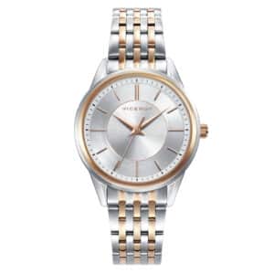 Reloj Acero Ip Rosa Brazalete Sra Va