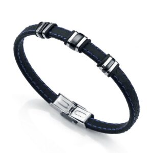 Pulsera Viceroy Acero, Ip Negro Y Silicona Sr Fashion