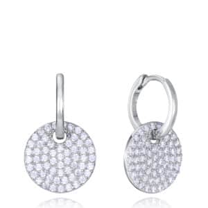 Pend Plata De Ley Baño Rodio Circ Sra Jewels