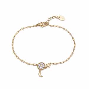 Puls Plata De Ley Baño Oro Circ Sra Jewels