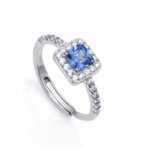 Anillo Plata De Ley Baño Rodio Sra Jewels