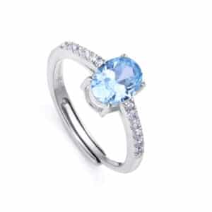 Anillo Plata De Ley Baño Rodio Sra Jewels