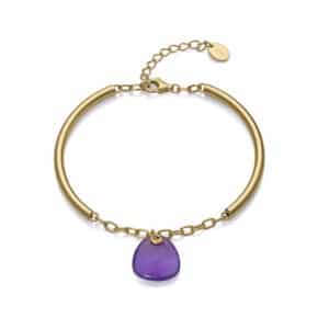 Puls Plata De Ley Baño Oro Piedra Sra Jewels