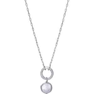 Collar Plata De Ley Baño Rodio Perl Sra Jwls