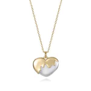 Collar Plata De Ley Baño Oro Cz Sra Jewels
