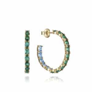 Pend Plata De Ley Baño Oro Circ Sra Jewels