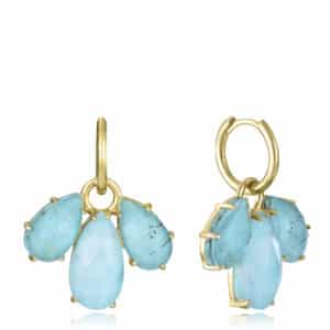 Pend Plata De Ley Baño Oro Piedra Sra Jwls