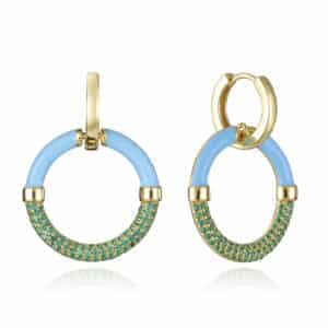 Pend Plata De Ley Baño Oro Circ Sra Jewels