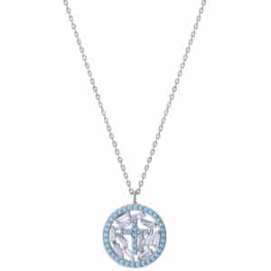 Collar Plata De Ley Baño Rodio Cir Niña Jwls