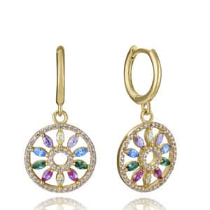 Pend Plata De Ley Baño Oro Circ Sra Jewels