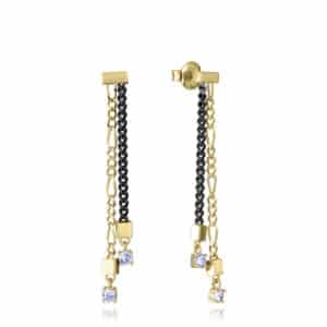 Pend Plata De Ley Baño Oro E Ip Cz Sra Jwls