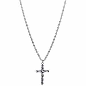 Collar Acero Con Cruz Sr Fn