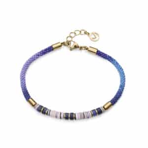 Puls Acero Ip Dorado Cordón Piedras Sra Fn