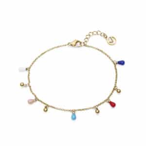 Puls Acero Ip Dorado Colgantes Sra Fn