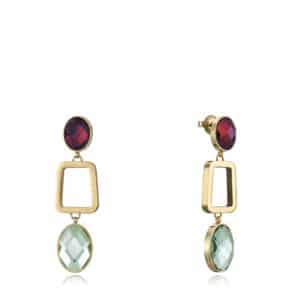 Pendientes Acero Ip Dorado Cris Sra Fn