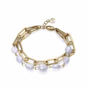 Puls Acero Ip Dorado Y Perlas Nat Sra Fn